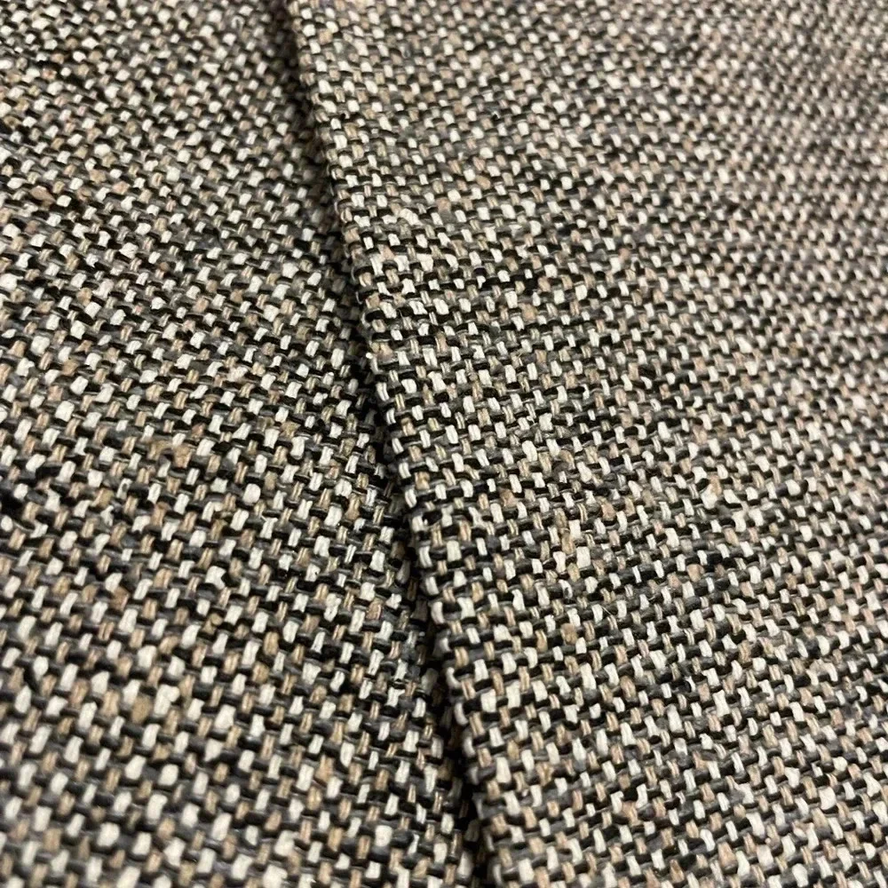 Bert Pulitzer Sport Coat 46R Black  Camel Melange 100% Pure Silk Tweed Blazer